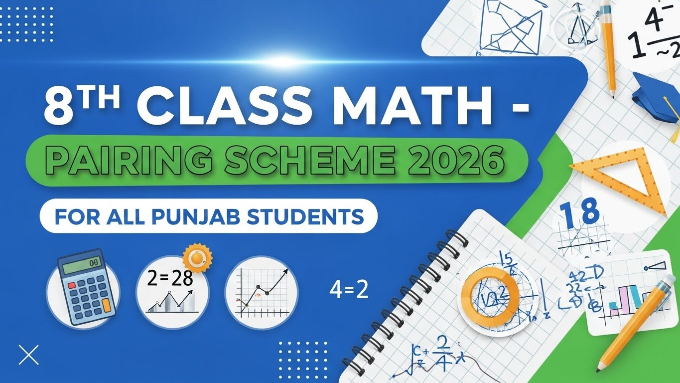 8th Class Math Pairing Scheme 2026