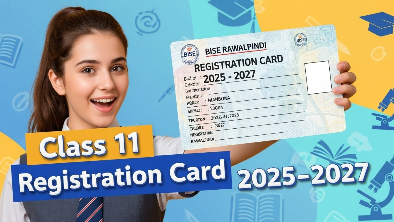 Class 11 Registration Card BISE Rawalpindi