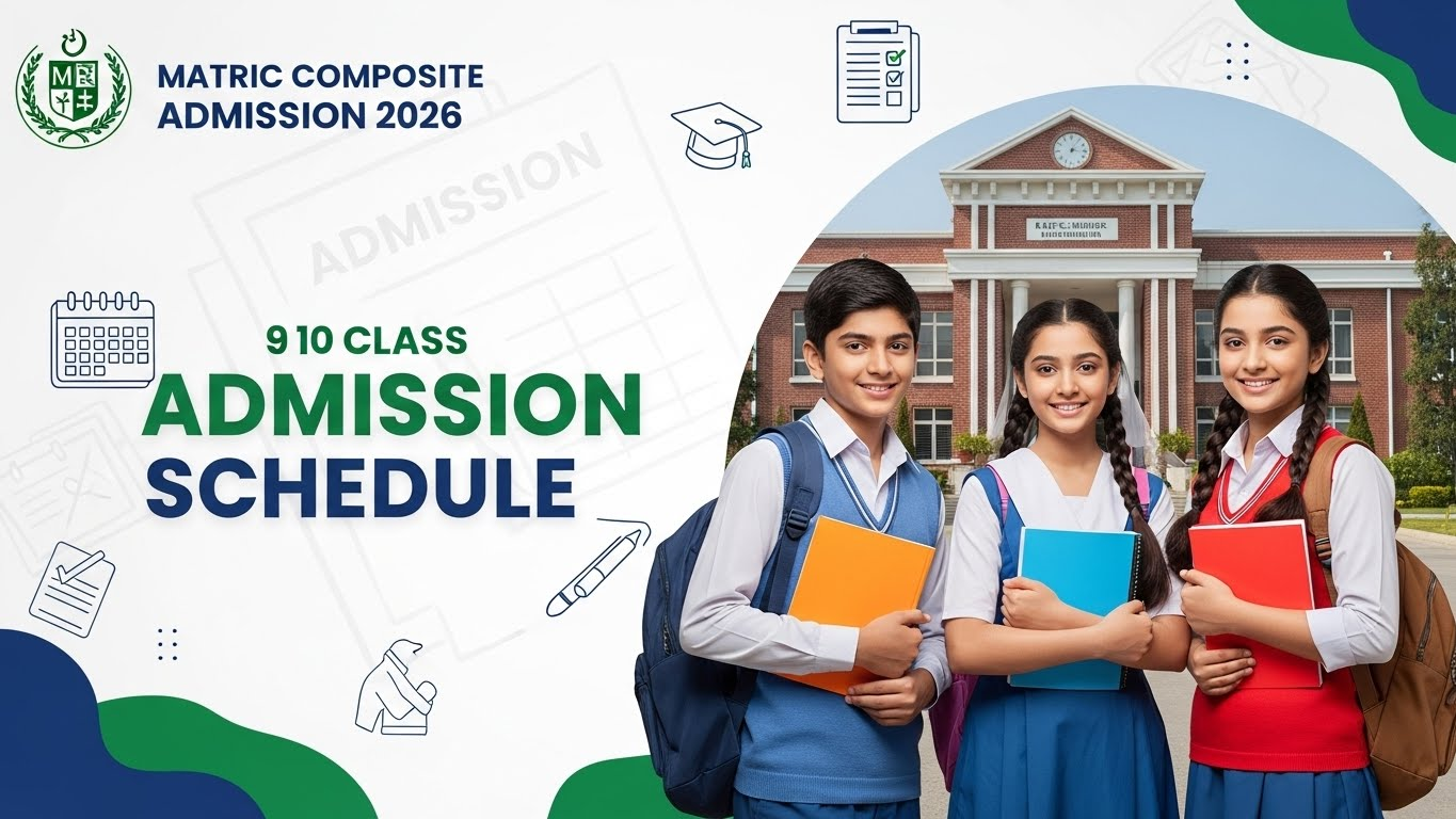 Rawalpindi Board Matric Composite 9th 10th Admission Schedule