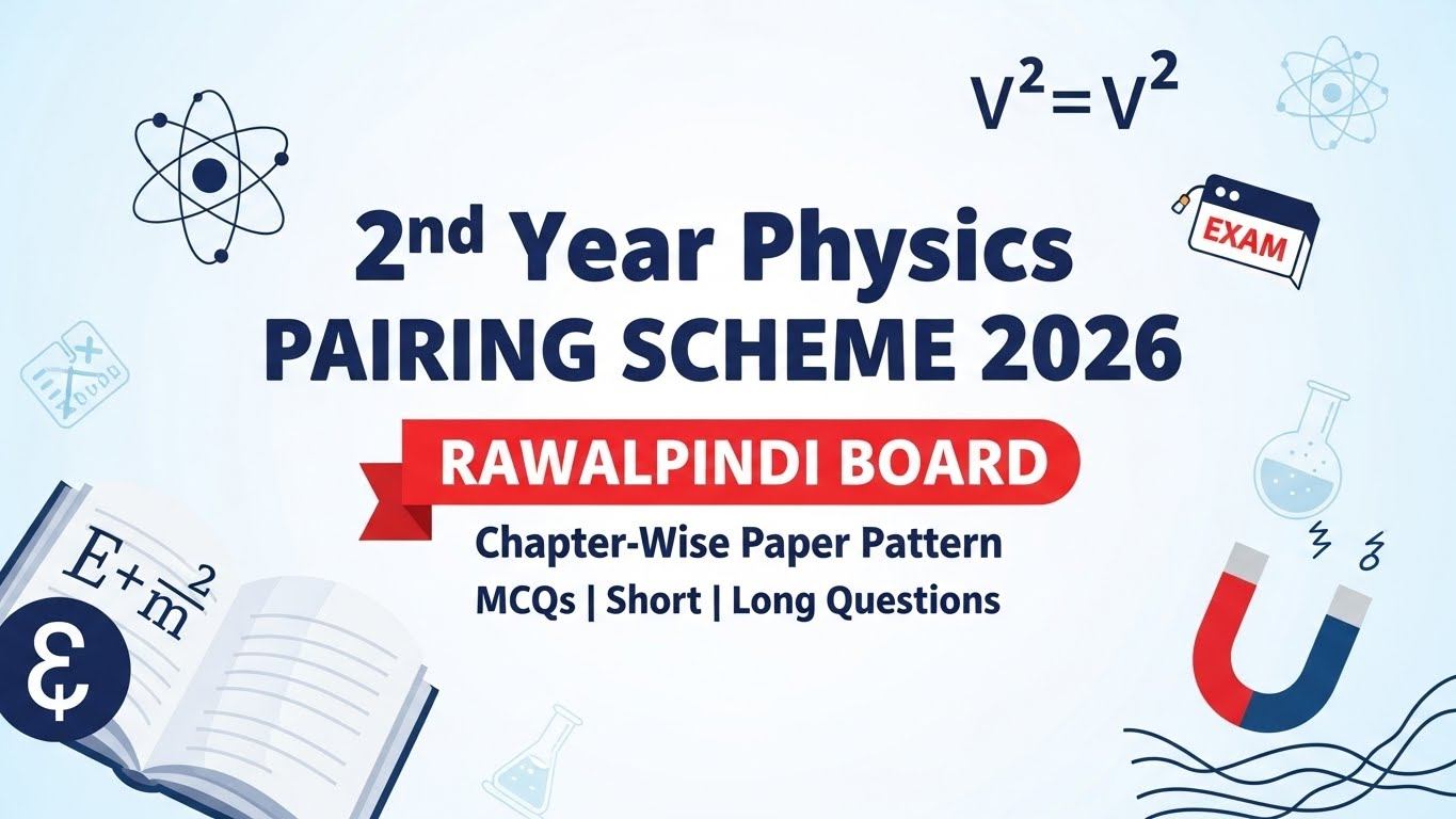 2nd Year Physics Pairing Scheme 2026