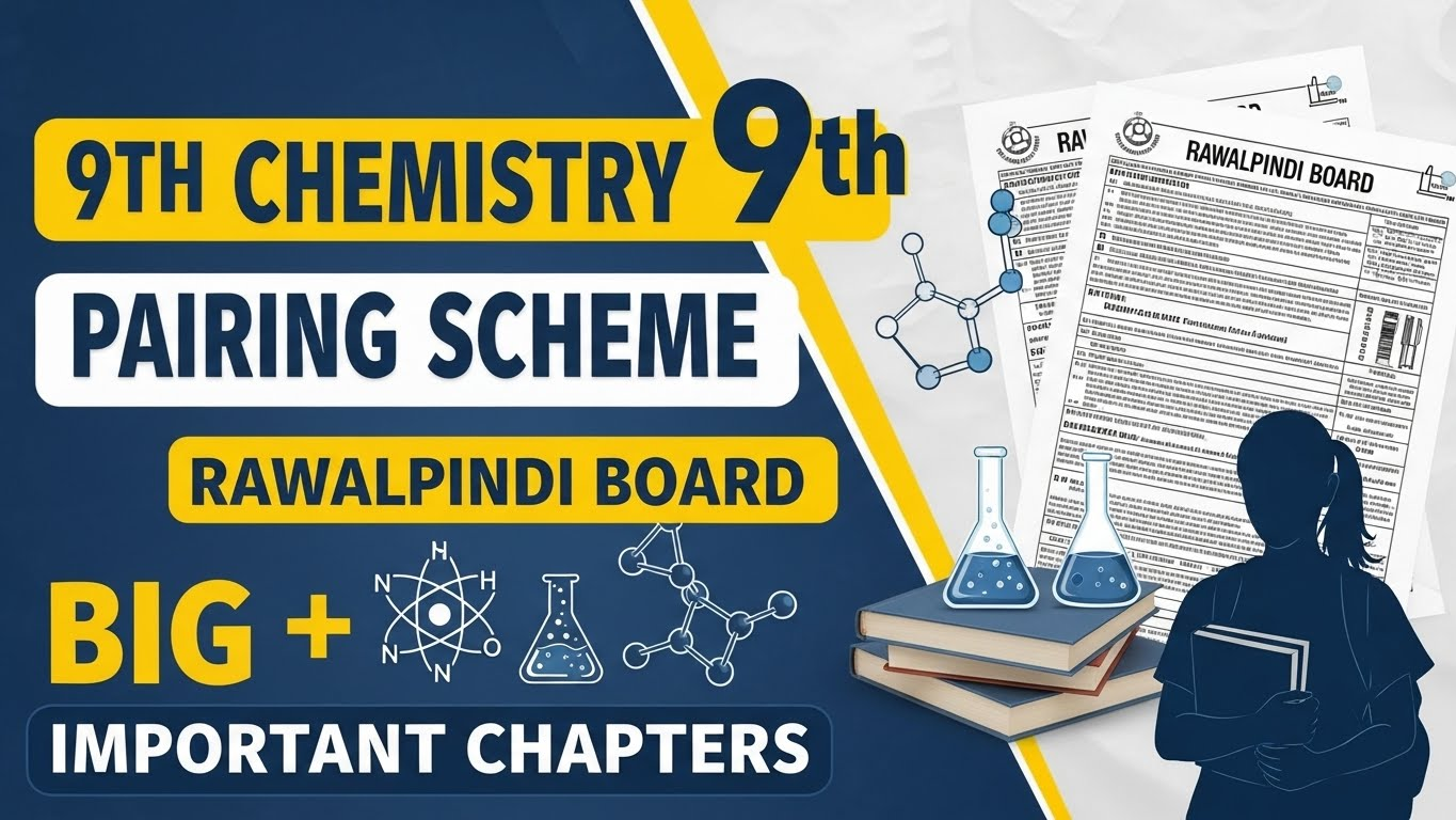 9th Class Chemistry Pairing Scheme 2026 – Rawalpindi Board