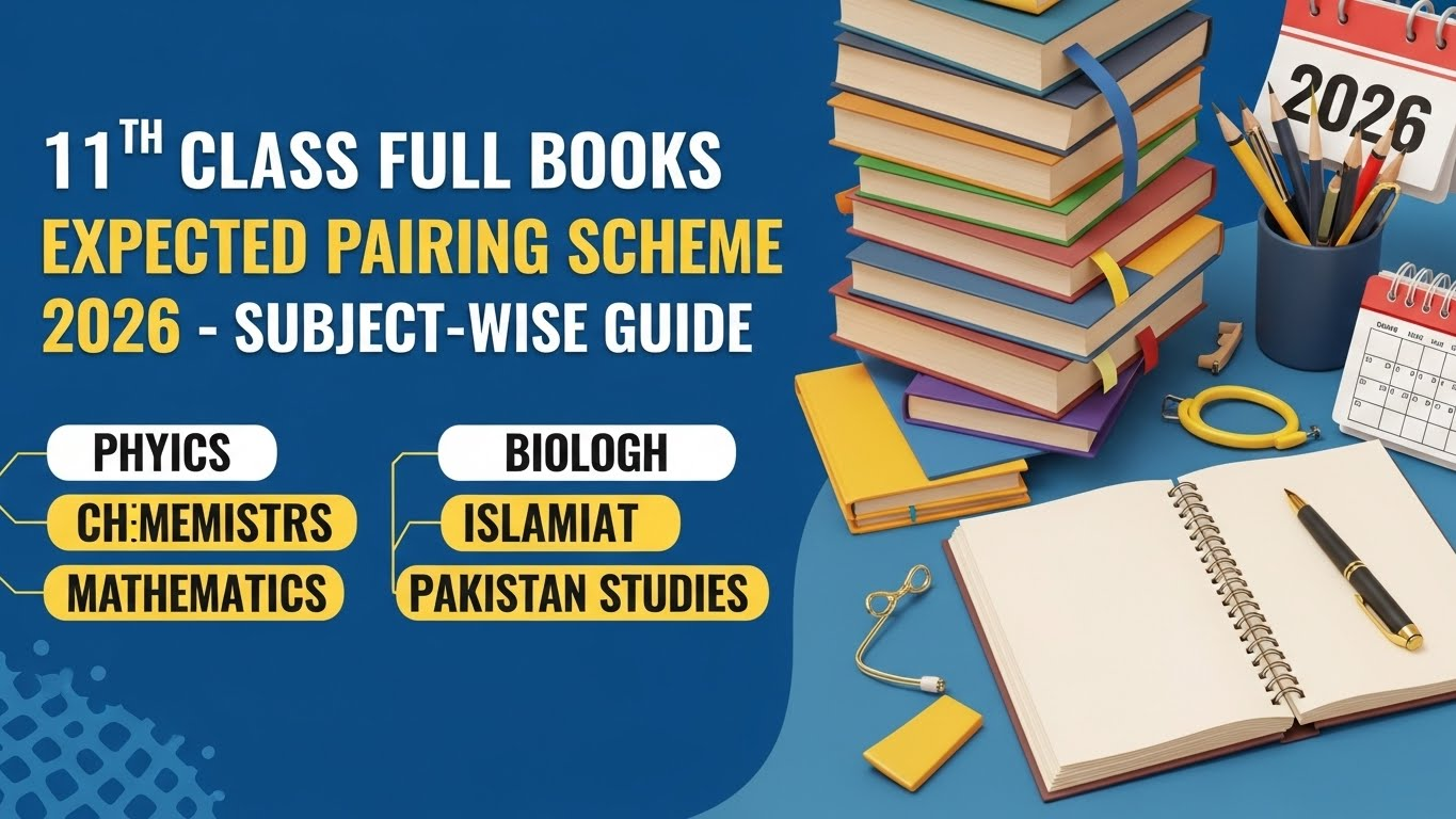 11th Class Full Books Expected Pairing Scheme